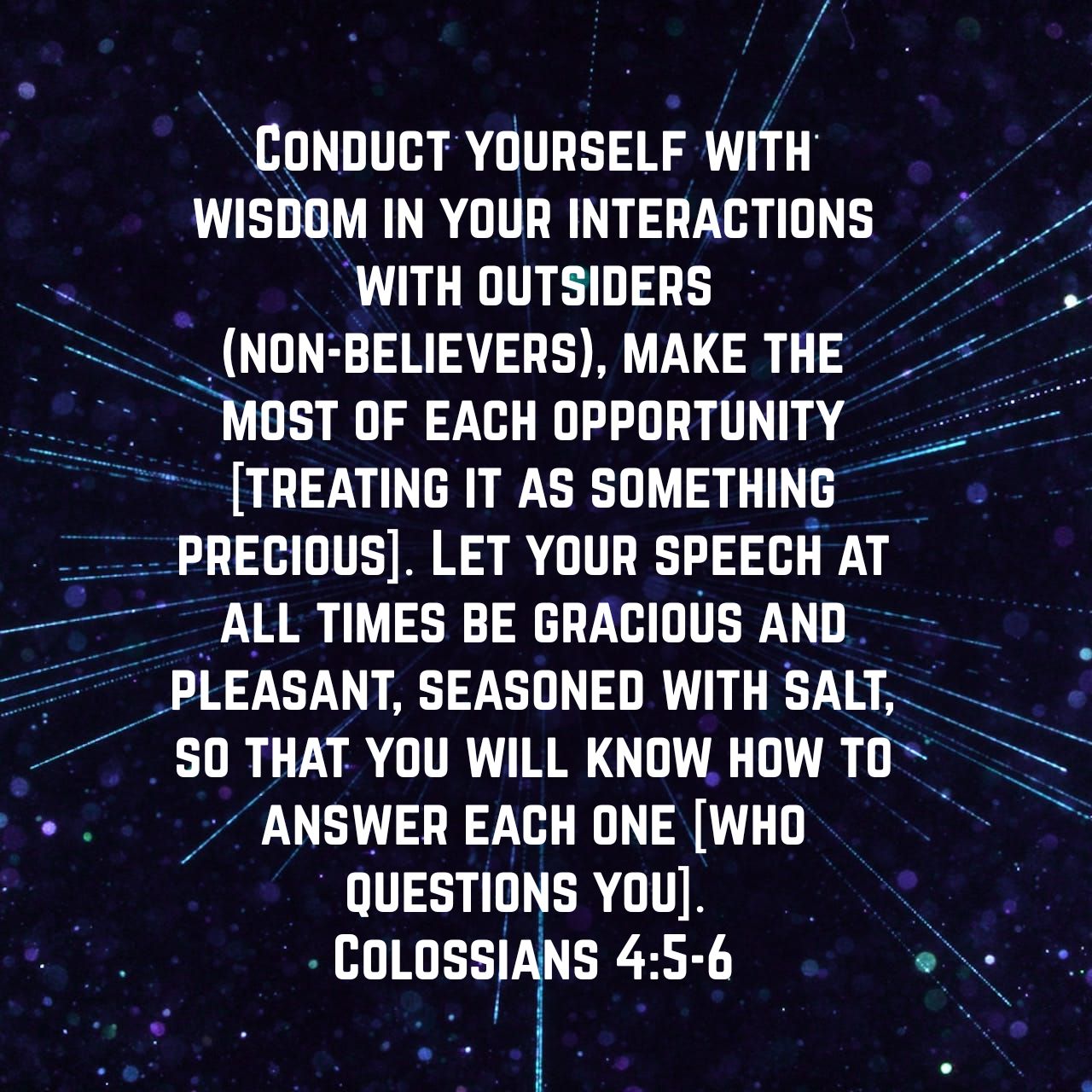 colosians5:6